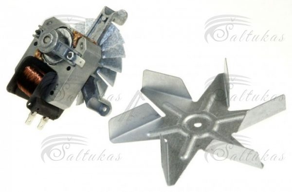 Orkaitės WHIRLPOOL / INDESIT ventiliatorius varikliukas su sparnuote, 220-240V, 30W
