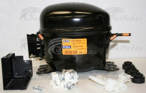 Compressor ACC- ELECTROLUX GVY66AA, R134, 1/5, 7.00cc, 50Hz, at -25°C 80W, at -10°C 170W (-30°C to -10°C)