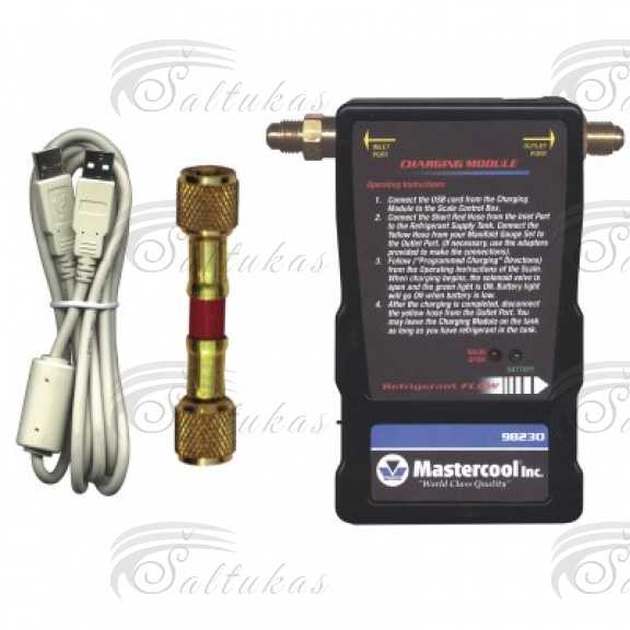 Automatinio uždarymo/atidarymo vožtuvas.Mastercool 98230 Electronic Charging Module for 98210 and 98210-A Tools, chemical care materials Beard parts and other equipment