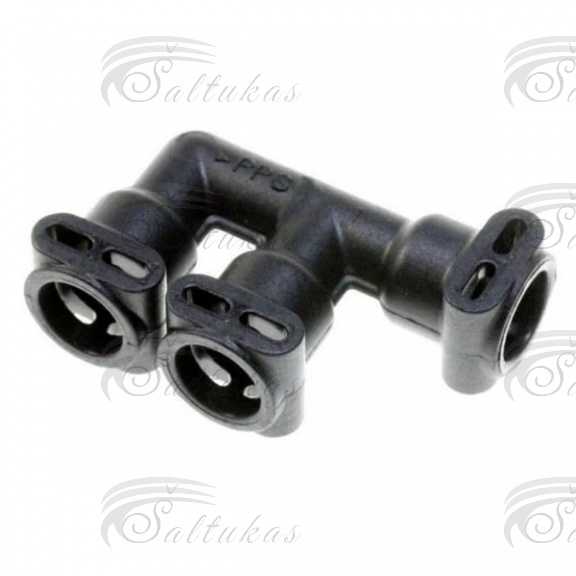 Kavos aparato MELITTA jungtis (F formos), 90°. FLUID-ANSCHLUSS F-FORM 90° V4 Valves, presses, connectors, pressure sensors, couplings and other parts of coffee machines