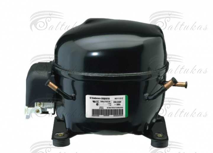 Aspera NE6210GK R404A, 220-240V 50Hz, (prie -5 °C 888 W, prie -10 °C 708 W) (vidutinių temperatūrų)) Compressors for industrial refrigerators