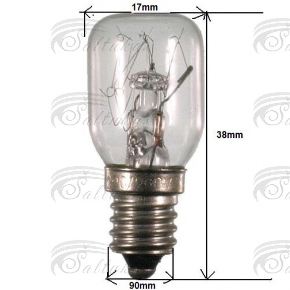 Lemputė E10, 5/7W, 220/260W. E10 BULB 220/260V-5-7W Led-backlight caps for electric stoves, microwave ovens and refrigerators, etc.