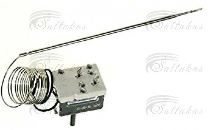 Termostatas viryklei, 55-285°C, 220V, EGO, BEKO, BLOMBERG, BELLING, 2 kontaktai,1000mm kapiliaras Thermoregulators and thermocouple for electric stoves