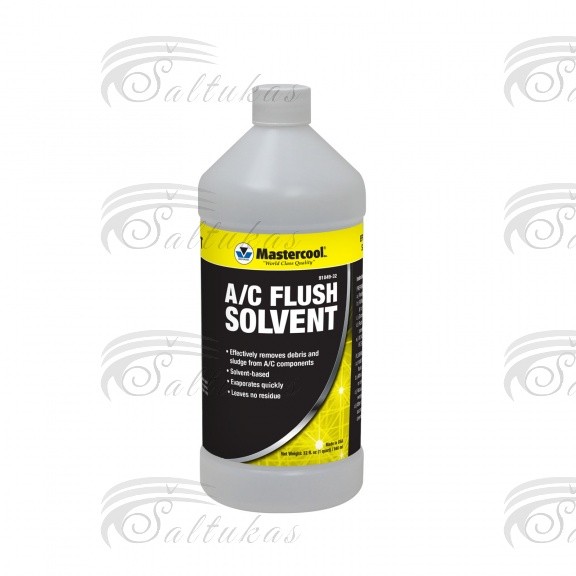 A/C universali efektyvi, nešvarumo šalinimo priemonė, tirpiklis, 960ml/32oz,  https://www.mastercool.com/wp-content/uploads/2015/03/flush-flier.pdf Tools, chemical care materials Beard parts and other equipment