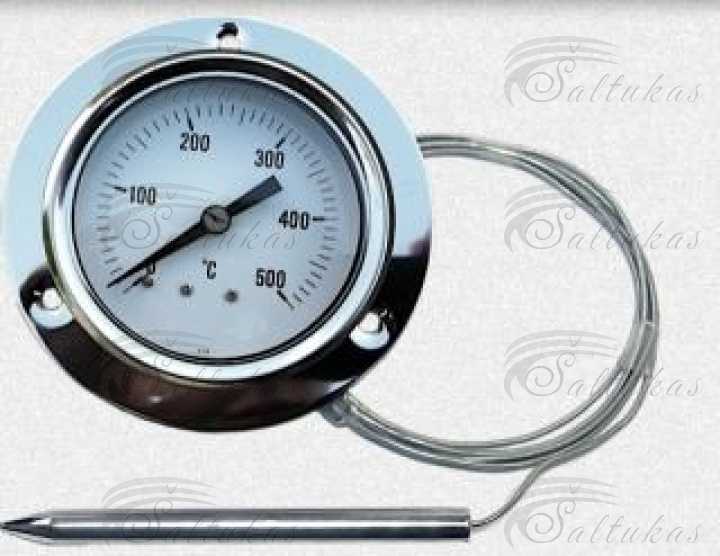 Termometras, skalė d=60mm, 0-600°C, 1500mm Tools, chemical care materials Beard parts and other equipment