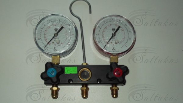 Manometrai su reduktoriumi, skalė PF2MS80/A4/5, R410a, C°, MPa, 3x5/16