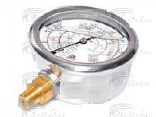 High pressure pressure gauge SH, 60 mm, R134a, 407, 410, 1/8" NPT