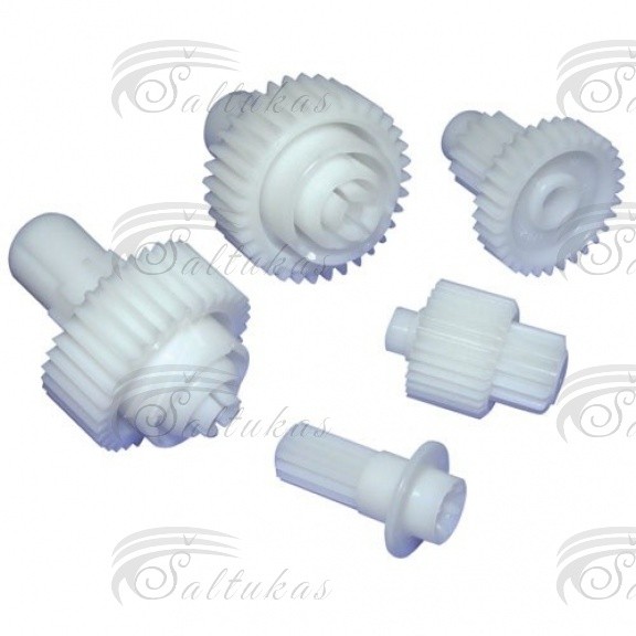 Dantračių rinkinys BRAUN  (komplektas),5vnt,orig Parts of blenders, mixers, food processors, slicers, breadcrumbs and other apparatus