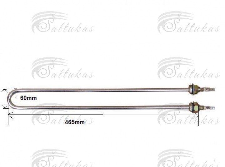Kaitinimo elementas 2000W, 18.031, 18031, 470mm Heating elements for refrigerators for washing machines for industrial kitchen equipment, etc.