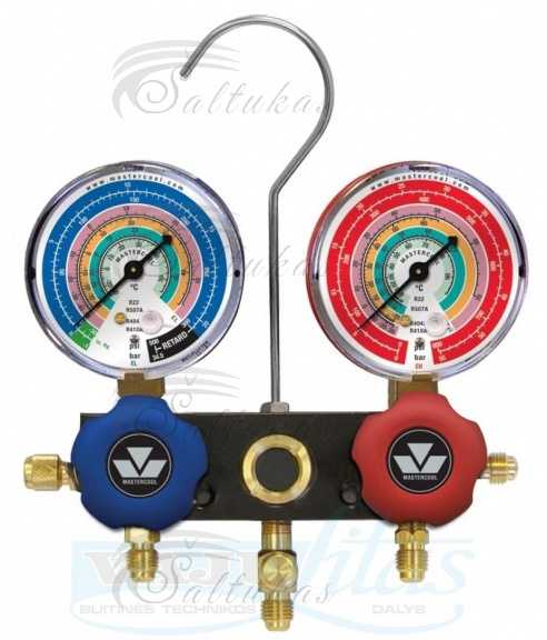 Reduktorius 80 mm, 3 x 1/4″ SAE , R410A, R407C, R22, MASTERCOOL Tools, chemical care materials Beard parts and other equipment