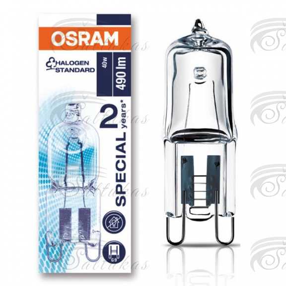 Halogeninė orkaitės lemputė universali, G9 cokolis, 40W, 230V, atspari 200°C, originalas Led-backlight caps for electric stoves, microwave ovens and refrigerators, etc.