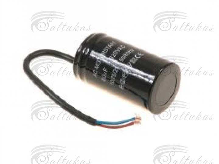 Kondensatorius 80µF (mikrofaradai), 320V su laidu Capacitors