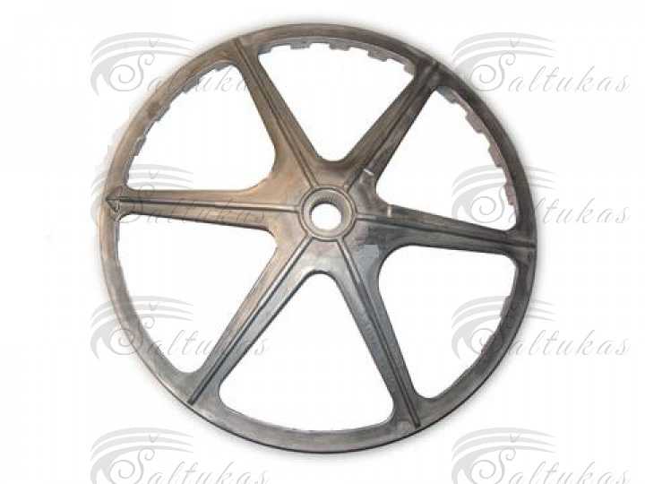 Skalbyklės Miele būgno ašies smagratis Ø356mm, 21mm The flywheel of the drum axis of the washing machine