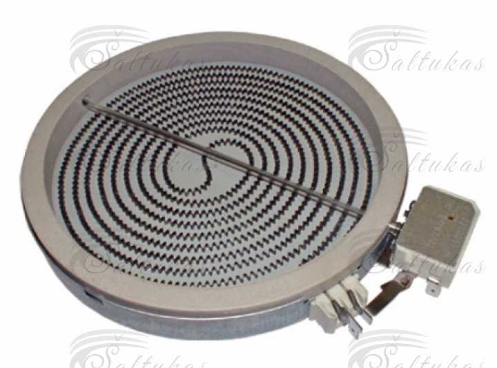 El. viryklės BOSCH, SIEMENS, NEFF, WHIRLPOOL kaitinimo elementas (keramikinis), 180mm,1700W,1800W, 230V, orig. kokybė Hotplate elements for electric stoves