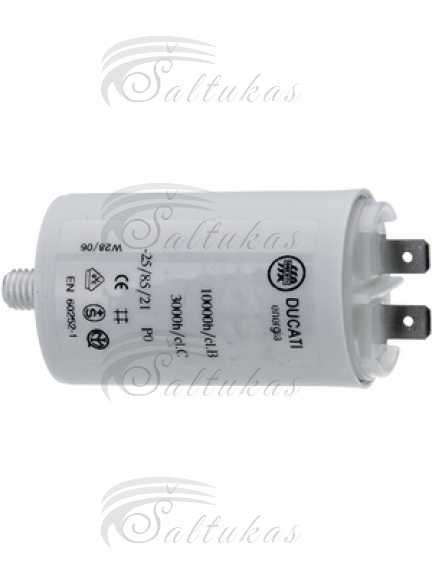 Kondensatorius 18µF (mikrofaradai), 450-500V, 2 kontaktai + varžtas, SC1121 Capacitors