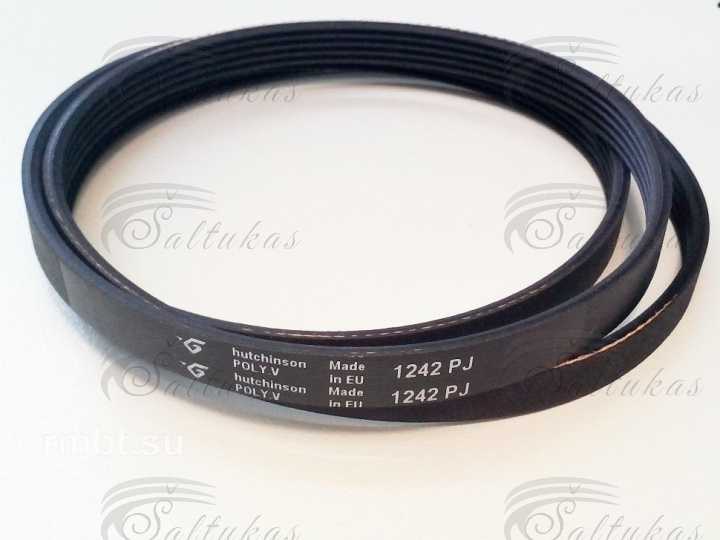 Skalbimo mašinos dirželis 1242pj Dryer straps for washing machines