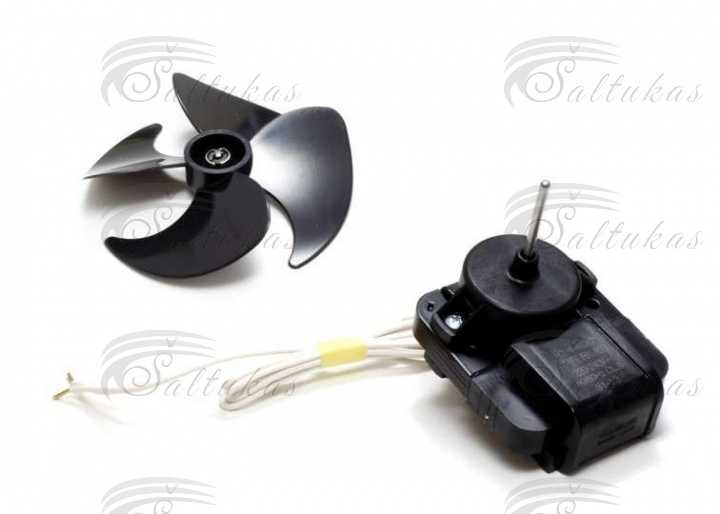 Ventiliatorius WHIRLPOOL, ARISTON, INDESIT, BOMPANI, UNIVERSALUS, NO FROST tipo, 220V, 12W, ašies ilgis 31/39mm, su sparnuote Ø100mm. 30.94497.21 FAN MOTOR ALTERNATIVE Automotive parts of refrigerated freezers for domestic industrial refrigeration equipment