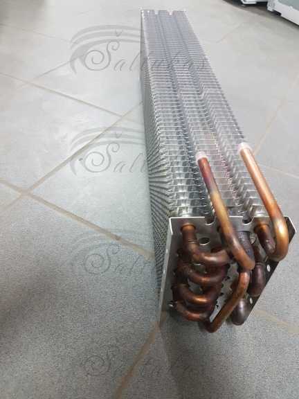 Pramoninio šaldytuvo išgarintojas R404A, 210W, 14 vamzdelių, 110x175x750mm, 2,62 m² Parts of kitchen air conditioner equipment and other equipment for industrial refrigerators
