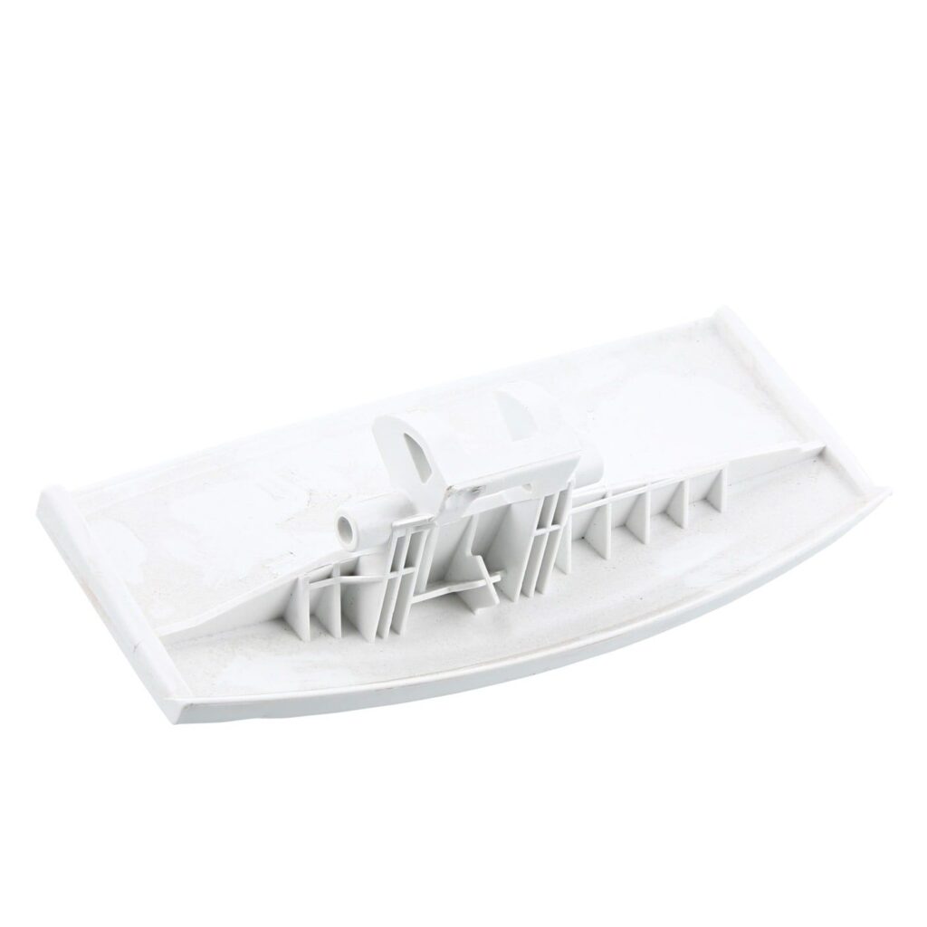Heating el. 230V 3000W. Length to contacts 430 mm, width 35 mm. Washing machine door knobs, lock hooks