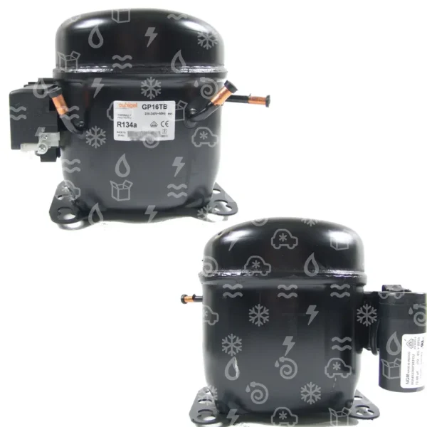 ACC Compressor - GP16TB, HMBP - R134a, 3/8HP, 220-240V/1/50H (-10 °C / 740 W)