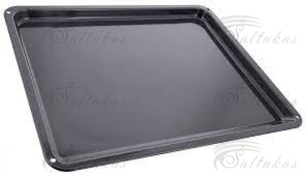 Elektrinės orkaitės AEG, ELECTROLUX, ZANUSSI kepimo skarda,ilgis: 38,5 cm, plotis: 46,6 cm, aukštis: 2,2 cm, medžiaga: emaliuotas