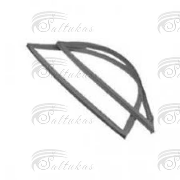Šaldytuvo Liebherr durų tarpinė viršutinė .Plotis: 71,5 cm, aukštis: 1,127 m,orig.MAGNETIC DOOR GASKET GRAY CNES / CBNES 46.51 WITH MOUNTING MATERIAL Gaskets for refrigerator doors, etc.