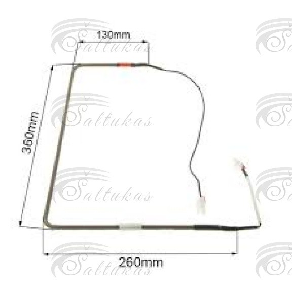 Šaldytuvo LG pašyldytojas HEATER SHEATH COMBI 240V 250W Heating elements for washing machines