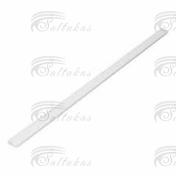 Šaldytuvo AEG, ELECTROLUX, ZANUSSI, IKEA, ZANKER stiklinės lentynos plastikinis laikiklis, priekinis, ilgis 457mm, orig. Holders for household refrigerators, drawers, shelves and other plastic details