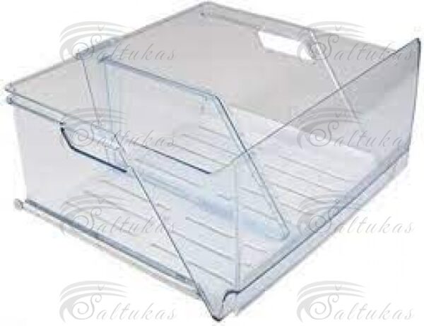 Šaldytuvo AEG, ELECTROLUX, ZANUSSI daržovių ir vaisių stalčius (dvigubas), 452x405x218mm