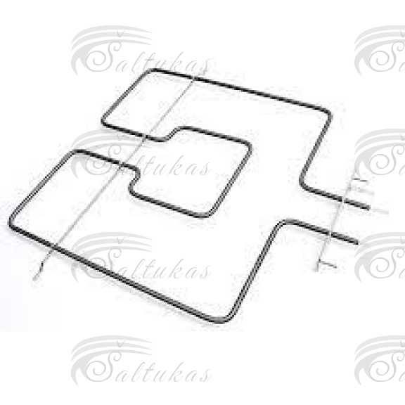 Elektrinės orkaitės WHIRLPOOL/INDESIT,IKEA,BAUKNECHT  viršutinis tenas talpa: 1500 W, ilgis: 435 mm, plotis: 366 mm, ilgis flanšas: 150 mm, plotis jungės: 24 mm, jutiklio ilgis: 55 mm, atstumas: 55 mm, panardinimo gylis: 378 mm Heating elements for ovens