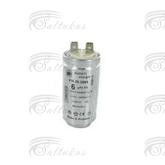 Džiovyklės AEG, ELECTROLUX, ZANUSSI kondensatorius Talpa: 6μF Capacitors