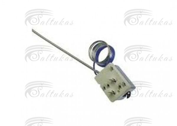 Elektrinės viryklės ELECTROLUX / AEG termoreguliatorius, kapiliarinio vamzdelio ilgis: 840mm, jungtis: 6,3mm, AMP, Jutiklio storis: 3,03mm, Reguliavimas: 1 polių, Temperatūra: 103°C, Temperatūra 2: 280°C, Perjungimo įtampa Maks.: 240V