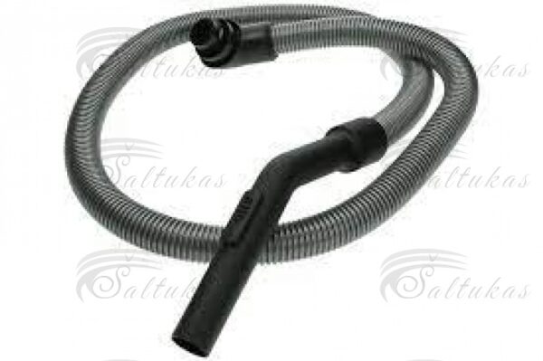 Vacuum cleaner hose BOSCH, SIEMENS. Length: 2 m - Color: silver - hose Ø 37 mm; Connection to the device Ø 39 mm - Ø; Connection to telescopic tube 35 mm; Connection type: angle