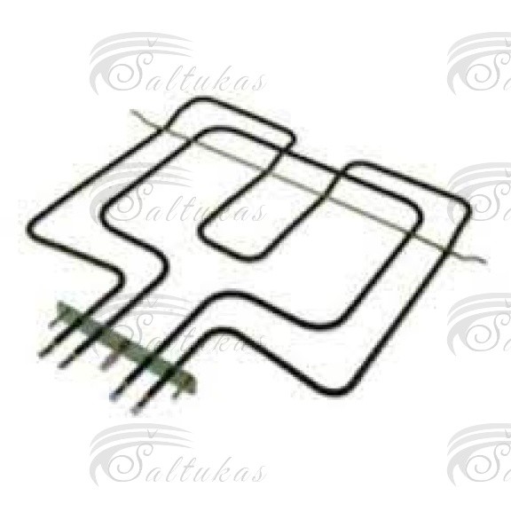 Elektrinės orkaitės WHIRLPOOL/INDESIT,IKEA,BAUKNECHT Viršutinė kaitra, Galia: 2500W, Ilgis: 430mm, Plotis: 446mm, Aukštis: 24mm, Ilgis Flanšas: 151mm, Plotis Flanšas: 24mm Heating elements for ovens