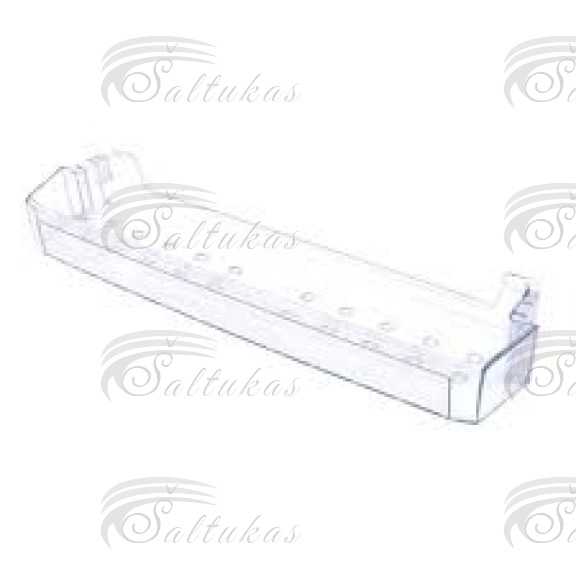 Šaldytuvo ARCELIK,BEKO durų vidurinė,viršutinė lentynėlė 490 x 120 x 50 mm,orig Holders for household refrigerators, drawers, shelves and other plastic details