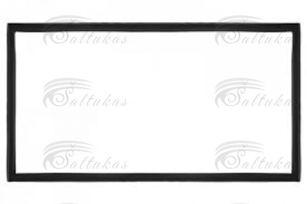 Šaldytuvo AEG, ELECTROLUX, ZANUSSI durų tarpinė, viršutinė, 1167x563mm, juoda, orig