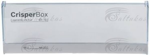 Šaldytuvo BOSCH, SIEMENS daržovių stalčiaus priekinė sienelė, 450x165mm