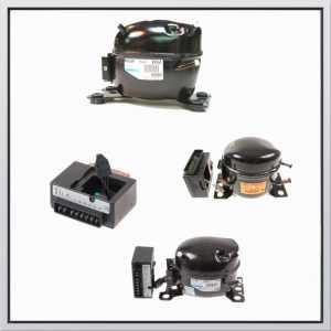 Compressors for automotive refrigerators