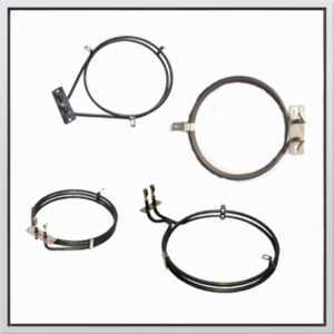 Heating elements for electric stove ovens, round