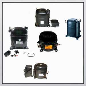 Compressors for industrial refrigerators