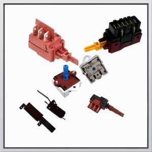 Switches and keys for washing machines