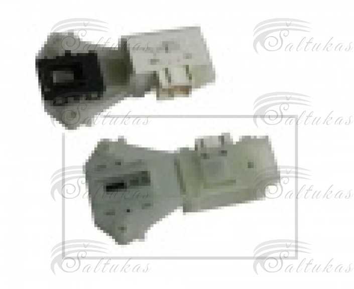 Skalbimo mašinos WHIRLPOOL/INDESIT,ARISTON durų spyna ilgis: 89 mm, plotis: 52 mm, aukštis: 23 mm, kaiščių skaičius: 3 kontaktų Washing machine door locks