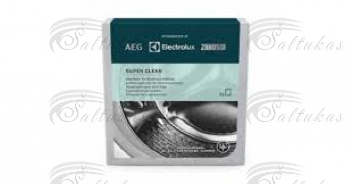 Nukalkinimo ir valymo priemonė skalbimo mašinoms Electrolux SuperClean, 2 vnt. x 50 gr Chemicals for the chemical maintenance of household appliances Lubricant, etc.