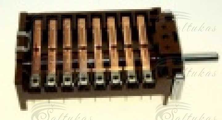 Elektrinės orkaitės AEG, ELECTROLUX, ZANUSSI jungiklis ,8+0,EKK513510X modeliams ir kt Switchers for electric stoves,switches taimers