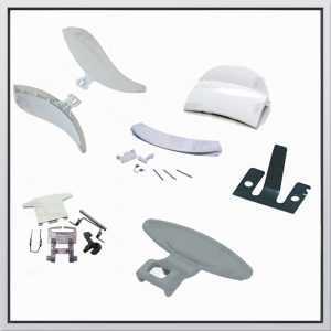 Washing machine door knobs, lock hooks