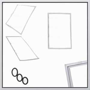 Gaskets for refrigerator doors, etc.