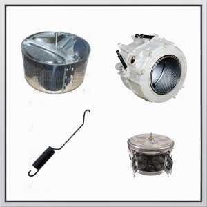 Drums of the washing machine with axle tanks in the kit