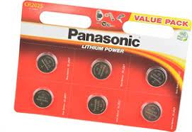 Battery PANASONIC Lithium Power, CR2025, 3V, 165mAh, (Li-MnO2), 2.5x20mm, 6 pcs. Suite Silicone adhesives insulation battery batteries Bearded,epilators, etc.