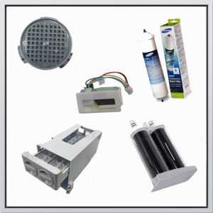Refrigerator water filters, dampers, ice cream tanks, hoses and other parts
