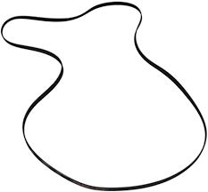 Turntable strap, Ø144×0.7x7mm (full length 452mm), Unitra, Bernard, Vega, Turandot, etc. Parts of turntables, copiers and printers